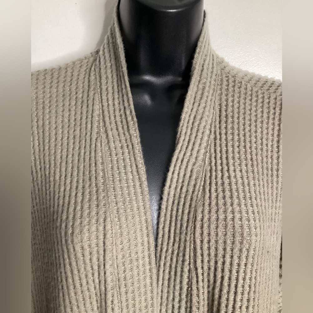 Final Touch Beige Ribbed Cardigan S - Picture 5 of 15